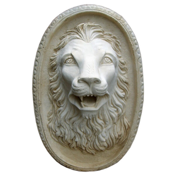 Lion Cast Stone Plaque