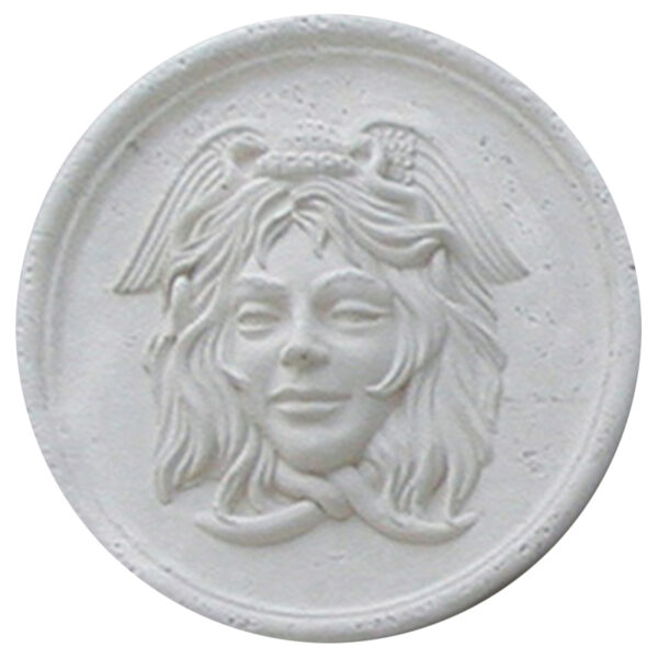 Medusa Cast Stone Medallion